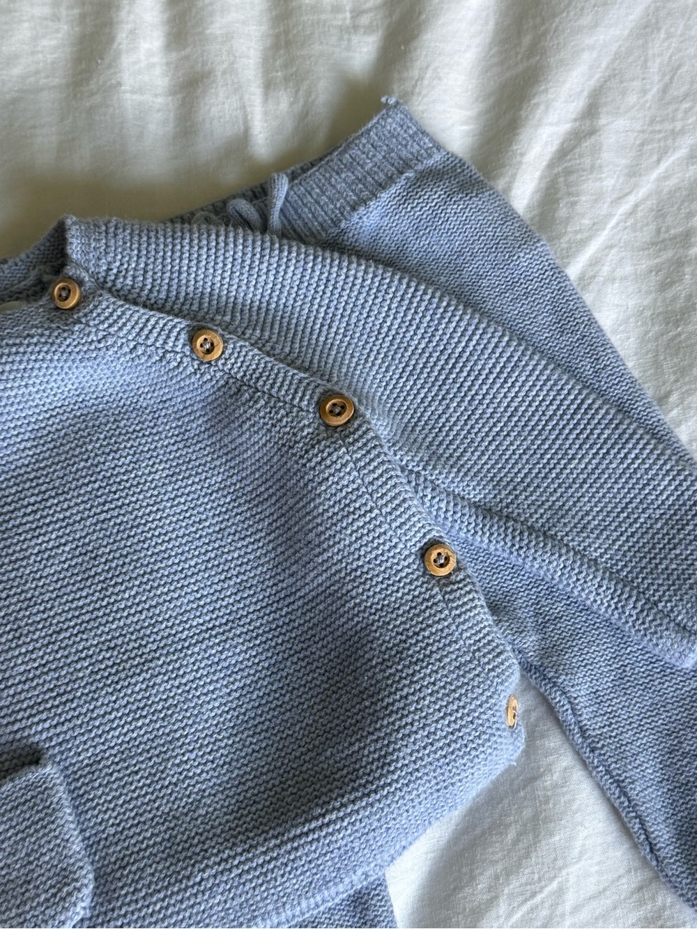 Zara Light Blue Knit Matching Set